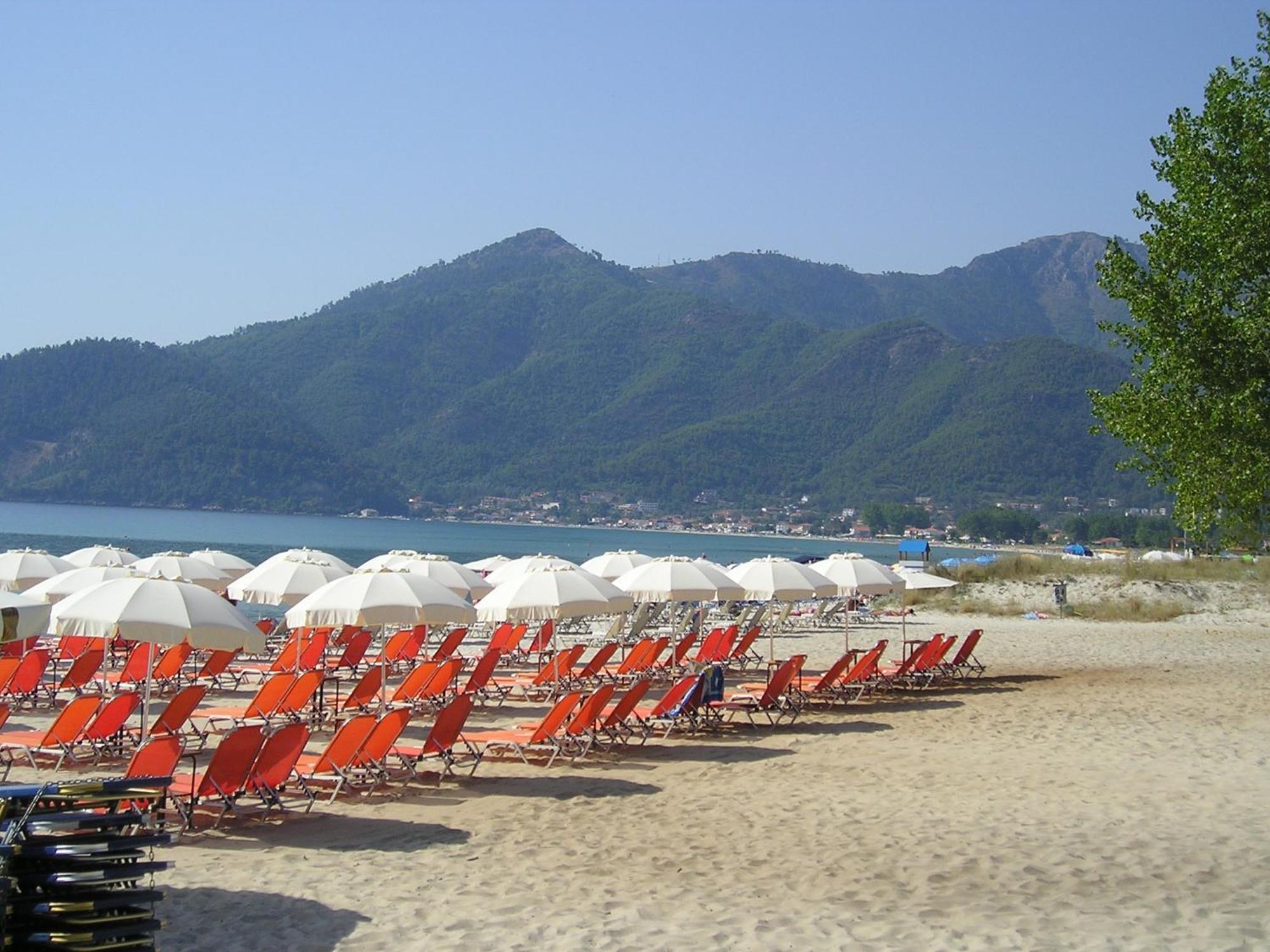 Golden Beach Inn Khrysi Ammoudia Eksteriør bilde